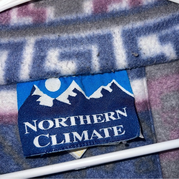 Vintage Northern Climate Women’s Blue Purple Fleece Jacket No tag 2x 3x - Picture 8 of 10